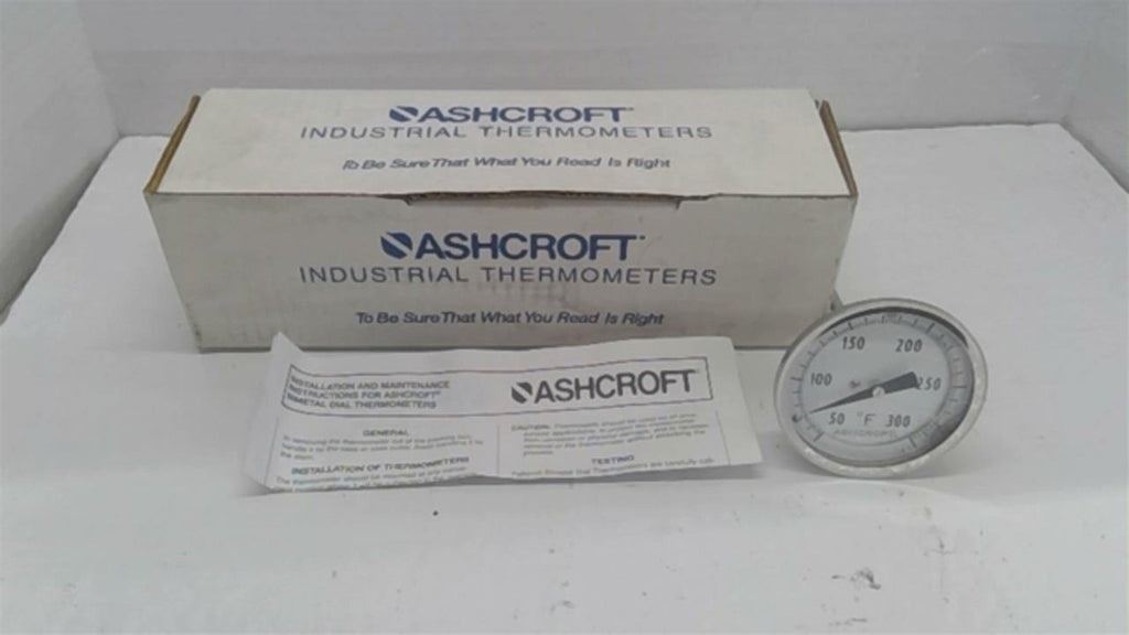 Ashcroft 30El60R06050/300F Bimetal Thermometer 3"