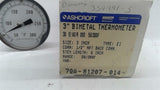 Ashcroft 30El60R06050/300F Bimetal Thermometer 3"