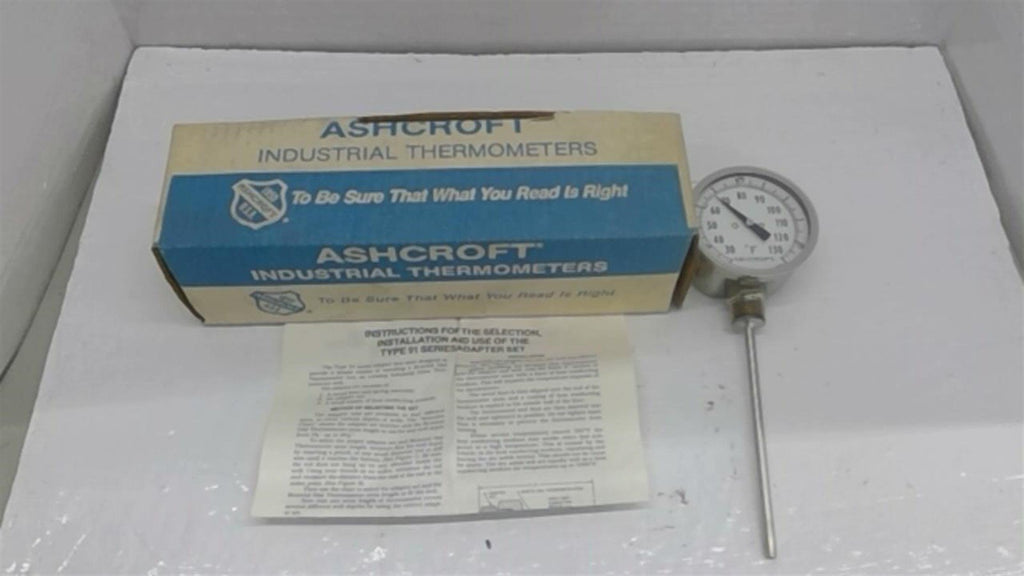 Ashcroft 30EI60L06030/130F Bimetal Thermometer 3"