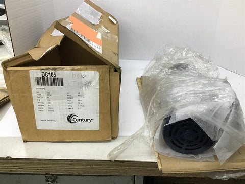 Century DC105 1/4 HP 90 VDC 1750 Rpm 34-FR TEFC DC Motor