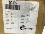 Century DC105 1/4 HP 90 VDC 1750 Rpm 34-FR TEFC DC Motor