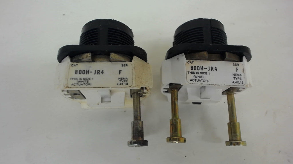 Lot Of 2 --- Allen Bradley 800H-Jr4 Selector Switch, Series F, Type 4,4X,13