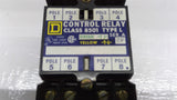 Square D 8501l080 120V 60Hz Control Relay