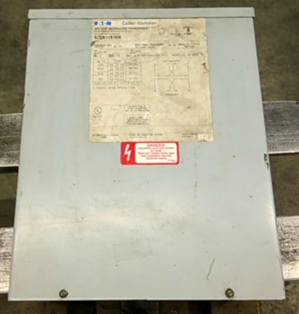 Eaton S20N11S10N 10KVA Transformer 240/480V Primary 120/140V Secondary 1 Phase