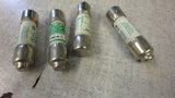 LOT OF 4--BUSSMAN FNQ-R-7,  CC-TRON, TIME DELAY CLASS CC FUSE 7 AMP, 600 VOLTS,