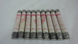 LOT OF 9 --- GOULD SHAWMUT TRI-ONIC TRS2-8/10 TIME DELAY FUSE, 2-8/10 AMP, 600 V