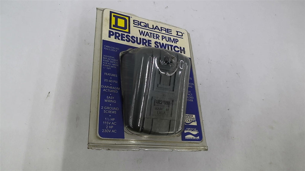 Square D FSG2J20CP Pressure Switch Water Pump