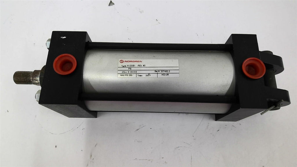 Norgren A1233B1 Rev. #3 Pneumatic Cylinder 3 1/4" x 10 250 PSI