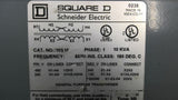 Square D 10S1F 10Kva Transformer 240/480 Pri 120/240 Sec V Single Phase