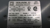 Square D 1.5S1F 1.5Kva Transformer 240/480 Pri 120/240 Sec Volts Single Phase