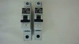 LOT OF 2 --- AEG ELFA E81S MINIATURE CIRCUIT BREAKER, C20, 1 POLE, 240/415 V