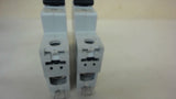 Lot Of 2 --- Aeg Elfa E81S Miniature Circuit Breaker, C2, 1 Pole, 240/415 V