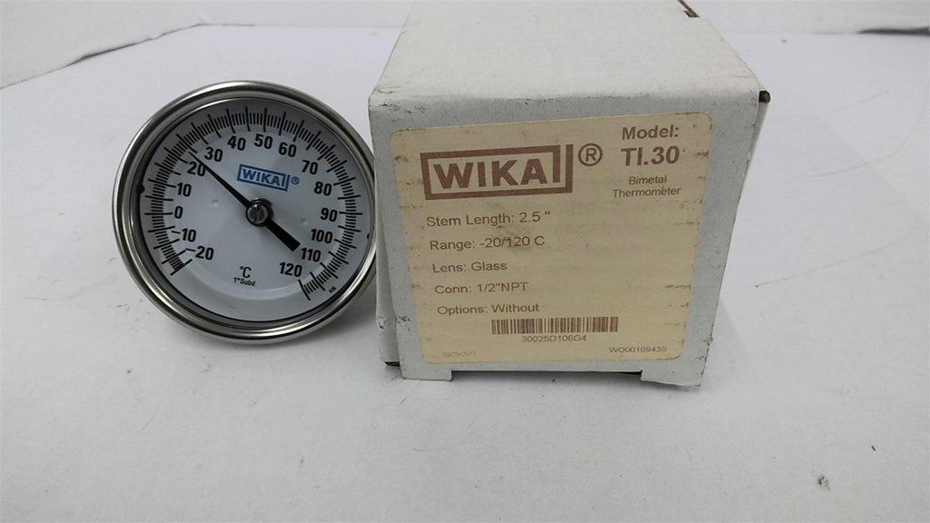 WIKA TI.30 Thermometer -20/120 C 1/2 NPT