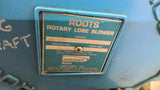 Roots 409 RAH Rotary Lobe Blower 4 1/2" In/Outlet 1 1/2" Shaft OD 2 1/2" Shaft