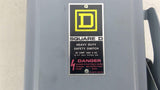 Square D HU361RB Single Throw Non Fusible Safety Switch 30Amp 600 Vac Type 3R