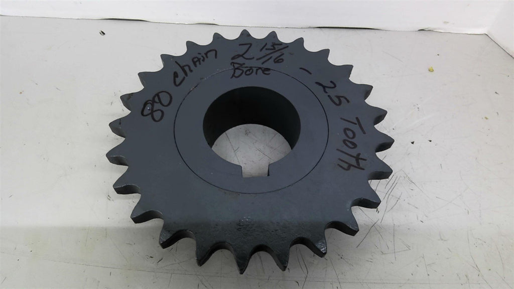 25 Teeth 80 Chain Sprocket 2 15/16" Bore