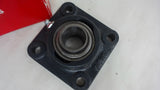 FAFNIR RCJ-1 4-BOLT FLANGE BALL BEARING, 1" BORE, ECCENTRIC COLLAR IS MISSING