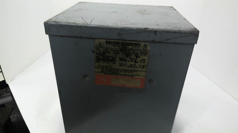 Square D 2S1F Transformer 2 KVA 480 240 Pri 240 120 Sec Single Phase