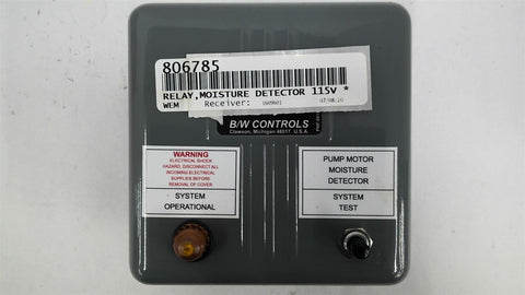 BW Controls 806785 Relay Moisture Detector