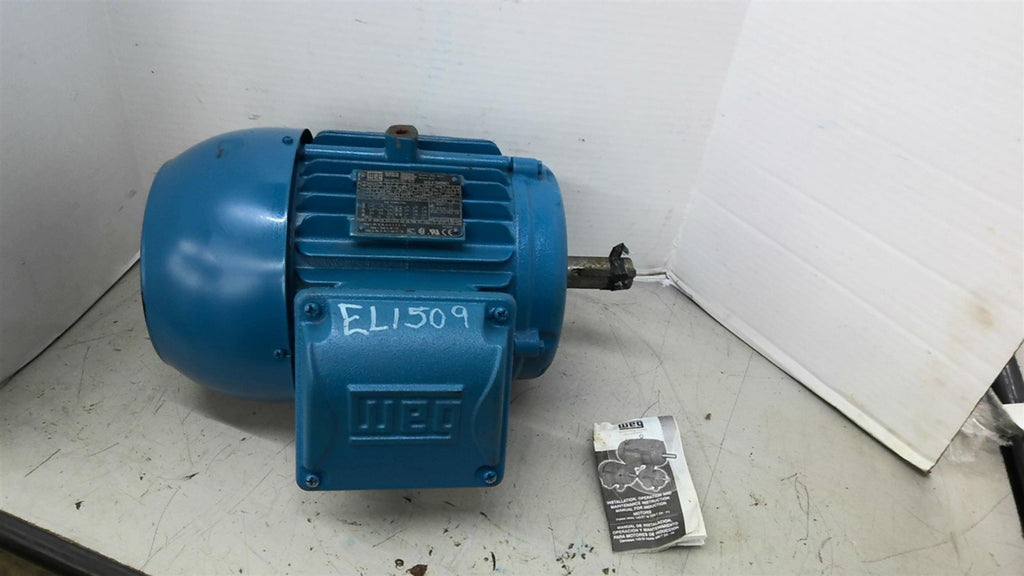 Weg 00318ET3E182T-W22 3HP AC Motor 1800RPM 4P 3 Phase 182T 230/460 TEFC 60HZ