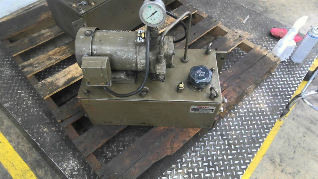 Nachi VDS-0B-1A2-T-1731K Hydraulic Power Unit 4KW 6.6 Capacity Variable Vane Pum