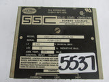 Barber- Colman Solid State Contactor  -  Cb11-01240-022-3-00 /  240 V - 50/60 Hz