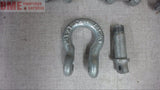 LOT OF 5--- WLL 2T  LIFTING / RIGGING SHACKLE CLEVIS 1/2"