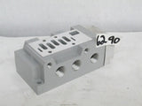 Solenoid Block / Manifold With 6 Ports 1/2" Npt New