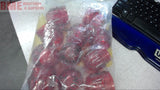 LOT OF 11 2" RED LIGHT LENS CAPS