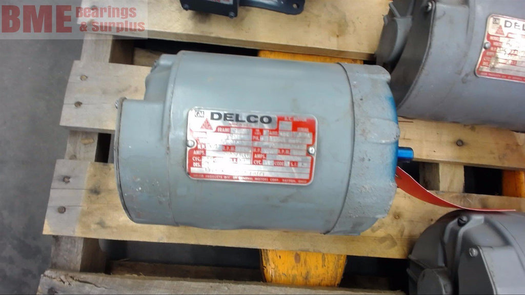 Delco 1J8224C2 3/4 Hp Ac Motor 230/460 Volts 1735 Rpm, 4P, 56C Frame