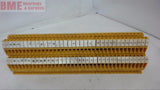 LOT OF 38---ALLEN BRADLEY 1492-U TERMINAL BLOCKS WITH PHOENIX CONTACT TYPE UKK5