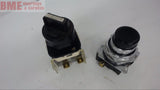 Lot Of 2--1 Each 2 Position Selector Switch---1 Each Black Pushbutton