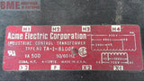 ACME ELECTRIC TA-1-81005 CONTROL TRANSFORMER 500 VA 50/60 HZ