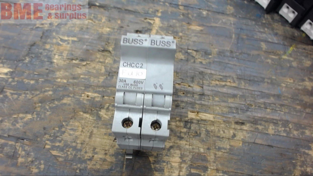 Buss Chcc2 2 Pole 30 Amp, 600 Volt Fuse Block