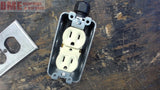 15 AMP 125 VOLT 3 PRONG OUTLET MOUNTED IN ENCLOSURE