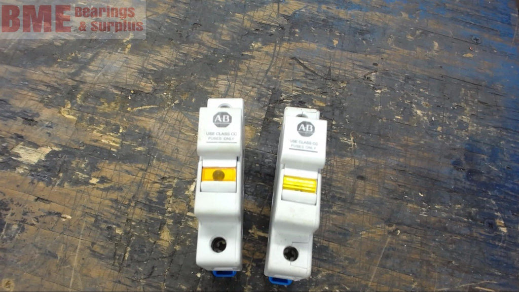 LOT OF 2--ALLEN-BRADLEY 1492-FB1C30-L SINGLE POLE FUSE HOLDER, 30 A, 600V