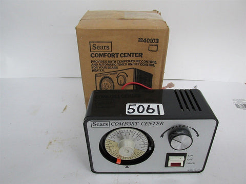 SEARS COMFORT CENTER SWITCH - ON/OFF/ 24 HR TIMER - THERMOSTAT ADJUSTABLE - NEW