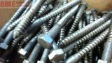 65+ PCS 3/8 X 4" HEX LAG SCREWS