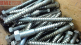 65+ PCS 3/8 X 4" HEX LAG SCREWS