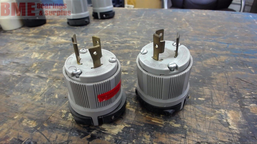 LOT OF 2 ARROW HART 20 AMP, 250 VOLT PLUGS