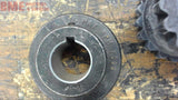 LOT OF 2 FLANGE COUPLINGS WITH INSERT 7/8" BORE X 3/4" BORE