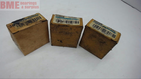 LOT OF 3 -- DODGE BUSHINGS VARIOUS SIZES