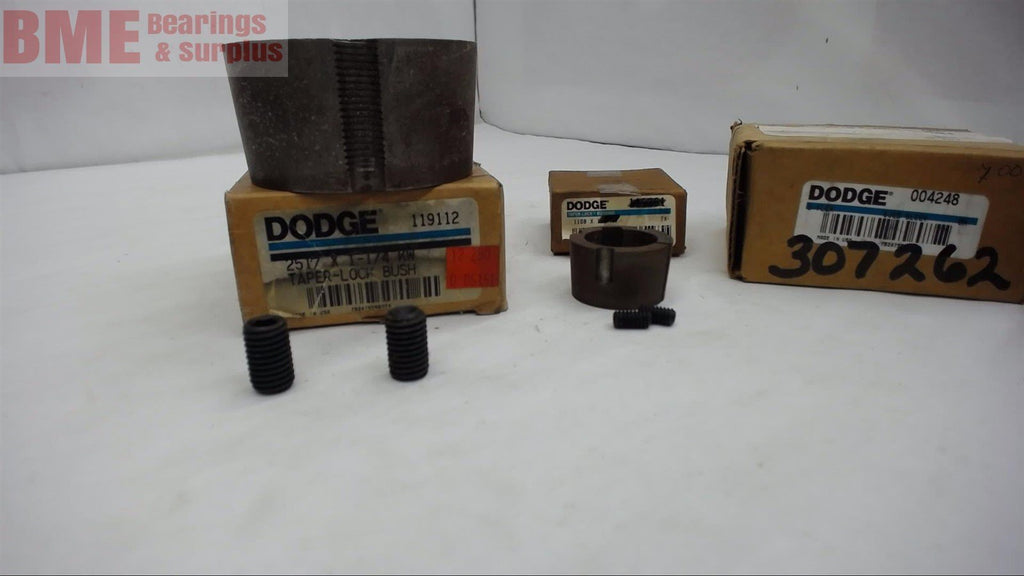 LOT OF 3-- DODGE BUSHING AND SLEEVES