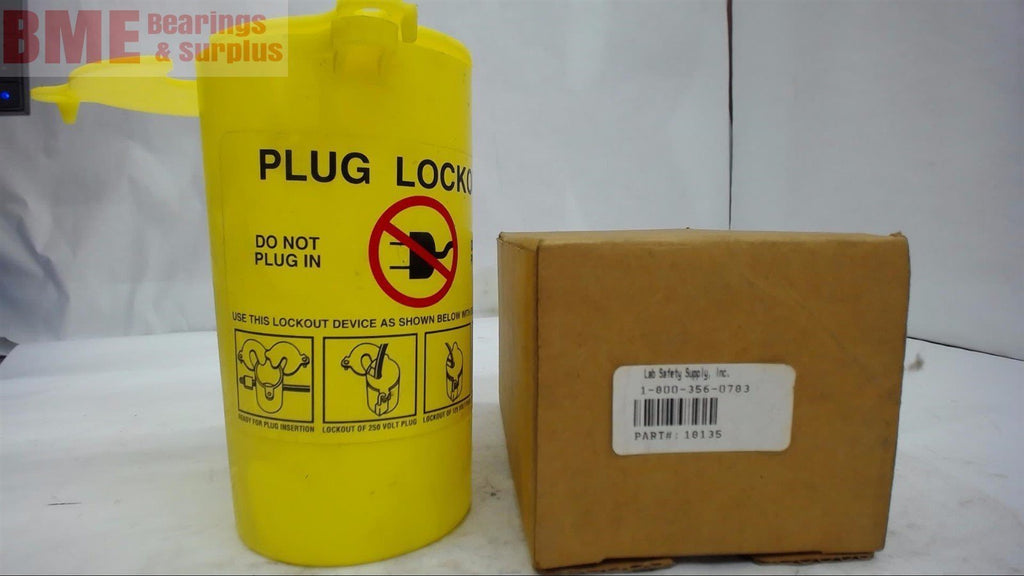 LOT OF 2-- LAB SAFETY SUPPLY 10135 PLUG LOCK-OUT