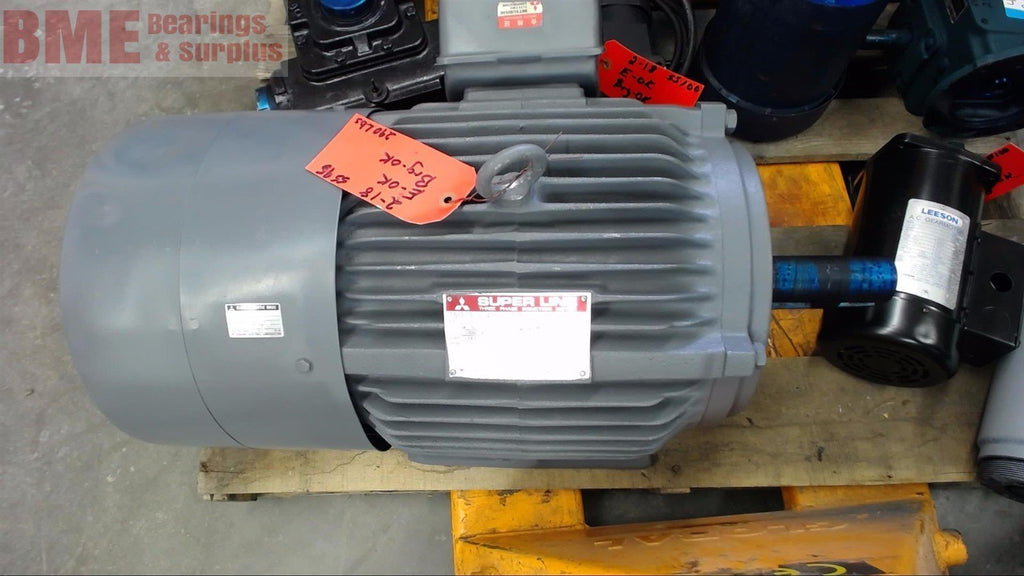 MITSUBISHI SF-J 7.5 HP AC BRAKE MOTOR, 380/400/440 VOLTS, 4 POLE, 160M FRAME