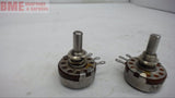 LOT OF 2 -- POTENTIOMETER 1 EA CLAROSTAT JA1N056S155UA, 1 EA AB JA1N056F505US