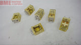 LOT OF 6 -- IDEC RM2S 8 SPADE RELAYS, 24 VDC COIL,