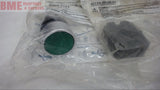 ALLEN-BRADLEY 800EM-F3 GREEN FLUSH PUSHBUTTON WITH 800E-A2L CONTACT BLOCK