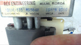 REX ENGINEERING 12886-135, 115 VOLTS 50-60 HZ, 60 RPM,