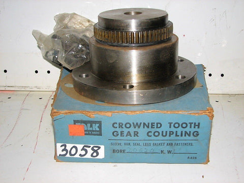 Falk Crowned Tooth Gear Coupling  20G20- Bore 1" , Not Keyed, New